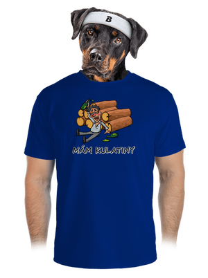Mám kulatiny pánské sportovní tričko Royal Blue Mal