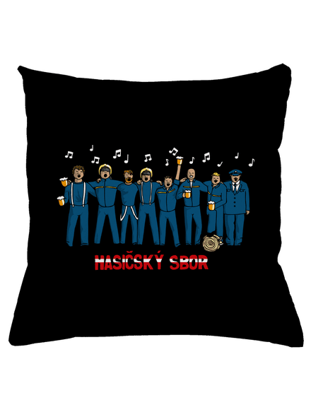 Hasičský sbor polštář Black