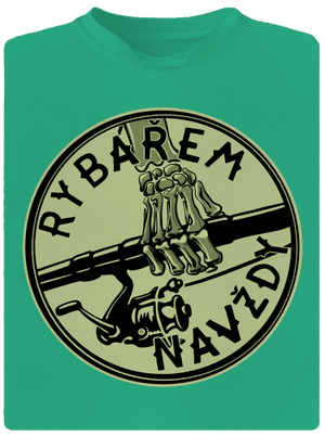 Rybářem navždy  pánské sportovní tričko Mint Mal
