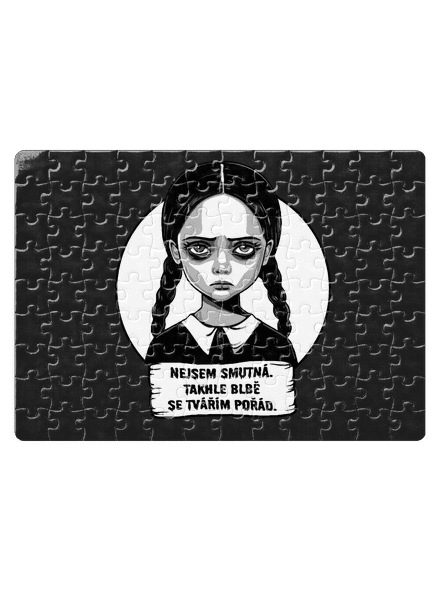 Nejsem smutná puzzle White