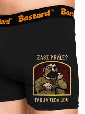Zase práce? boxerky Black