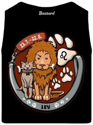 Psí horoskop: Lev pánské tílko Black