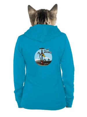 Klidně píchej dámská mikina na zip Blue Atol