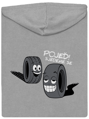 Pneumatiky pánská mikina na zip Light Melange