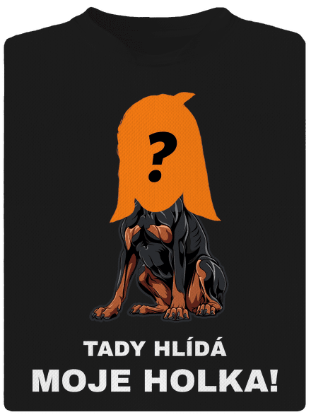 Tady hlídám já pánské sportovní tričko Black