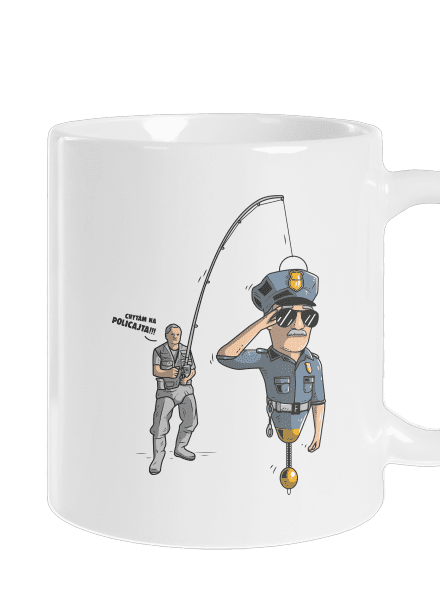Policajt klasický hrnek White