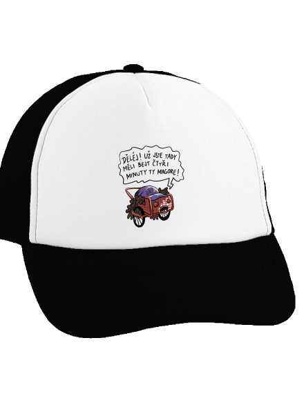 Jiří kára kšiltovka truckerka Black cap