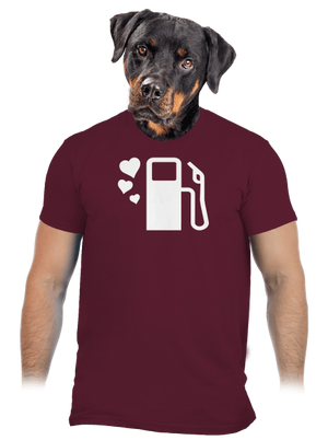 Plnou prosím pánské tričko Burgundy