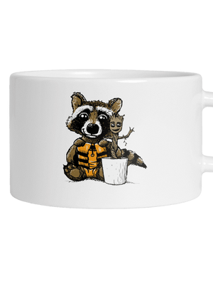 Strážci galaxie hrnek makronka White