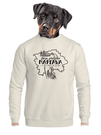 unisex mikina bez kapuce