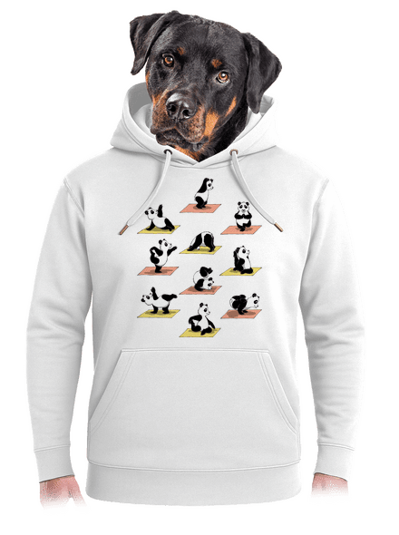 Pandí jóga unisex mikina premium Snowwhite