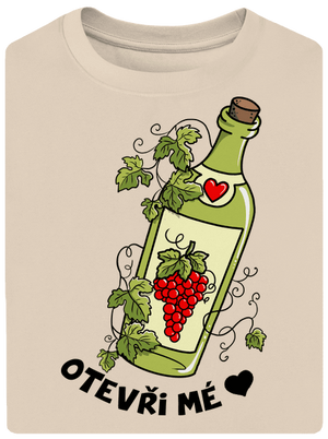 Otevři mé srdce unisex tričko oversized Almond