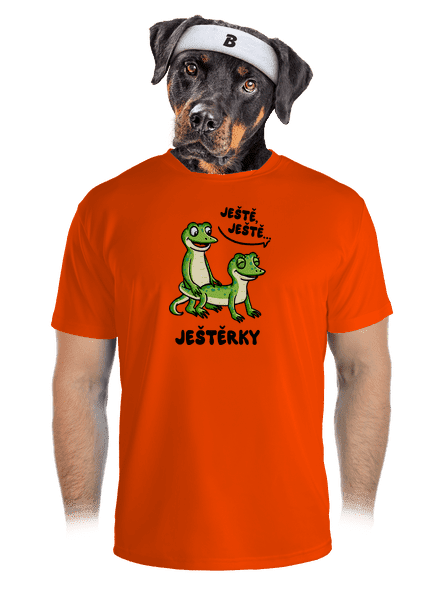 Ještě, ještě pánské sportovní tričko Neon Orange