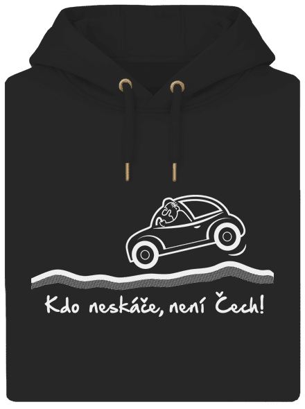 Kdo neskáče unisex mikina premium Dark Black