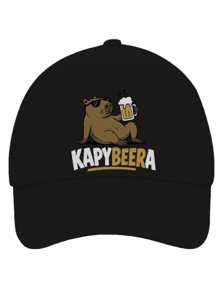 Kapybeera kšiltovka baseballka Black