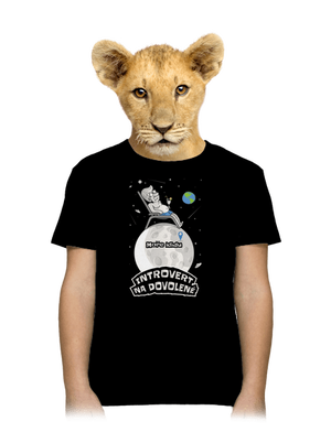 Introvert na dovolené dětské tričko Black