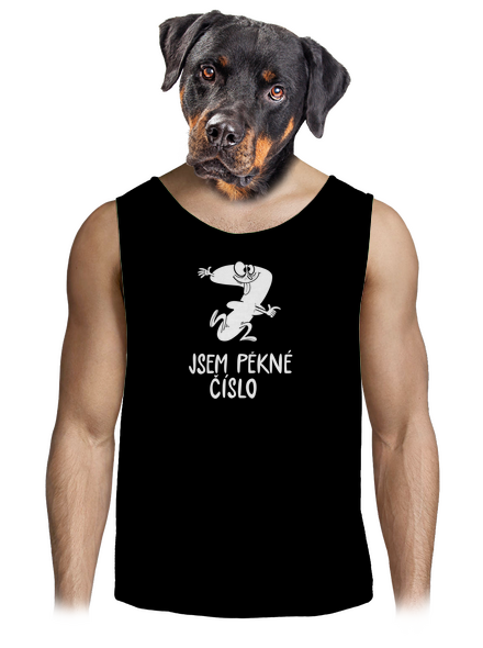 Jsem pěkné číslo pánské tílko Black