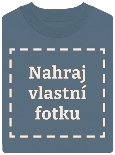Vlastní potisk unisex mikina bez kapuce Nordic Blue