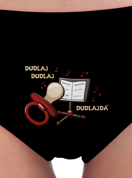 Dudlajdá dámské kalhotky Black