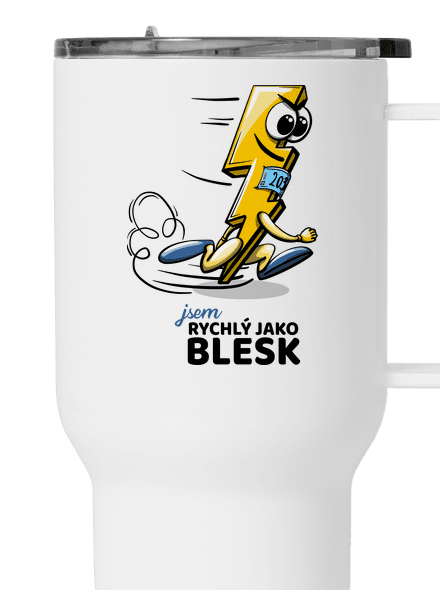 Rychlý jako blesk termohrnek White