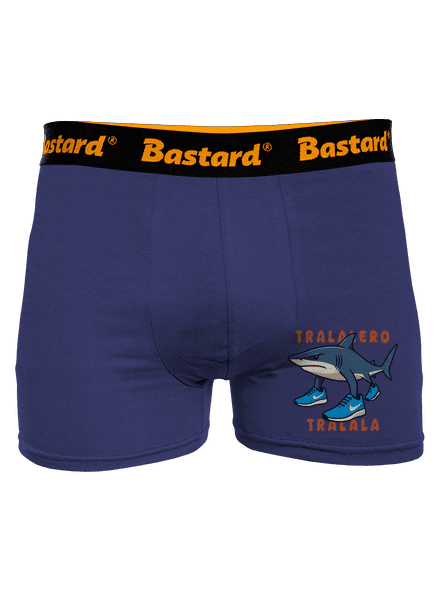 Tralalero Tralala – Italian Brainrot boxerky Blue Navy