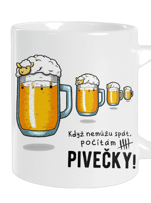 Pivečka velký hrnek White