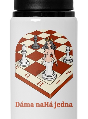 Dáma nahá jedna lahev na vodu White