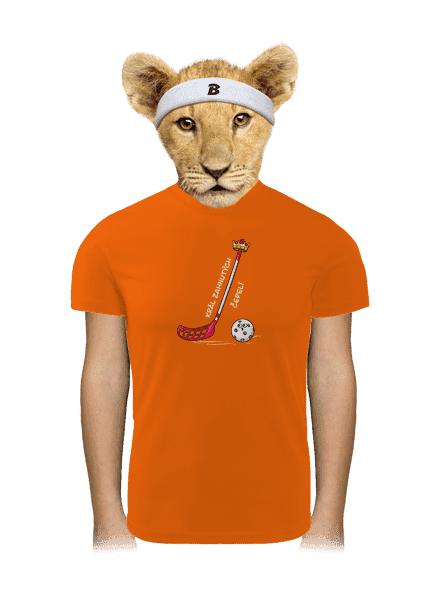 Král zahnutých čepelí - florbal dětské sportovní tričko Neon Orange