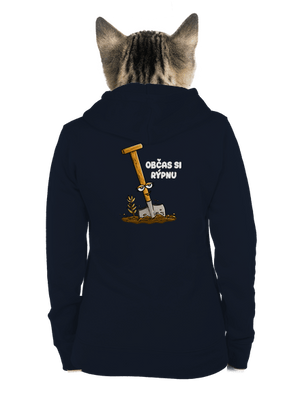 Občas si rýpnu dámská mikina na zip Navy Mal