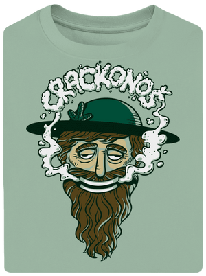 Crackonoš unisex tričko oversized Sage