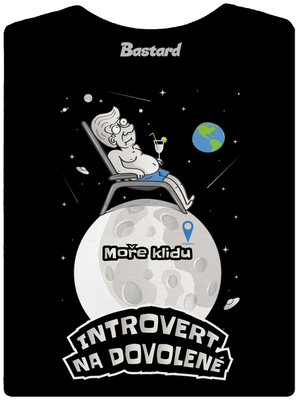 Introvert na dovolené dámské tričko premium Black
