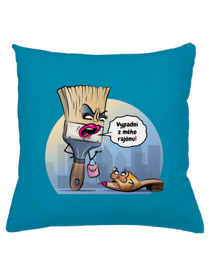 V cizím rajónu polštář Blue Turquoise