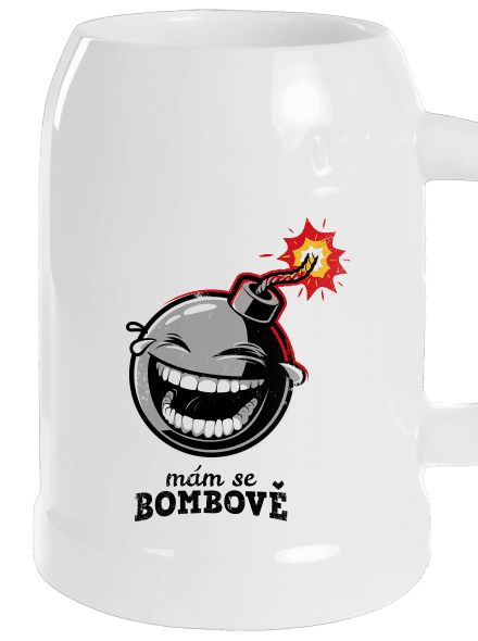 Mám se bombově půllitr White