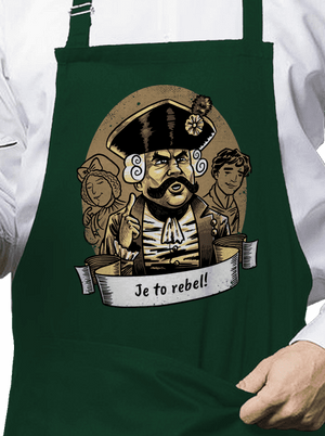 B14: S čerty nejsou žerty zástěra Bottle Green