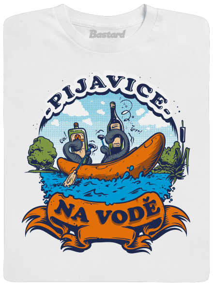 Pijavice na vodě pánské dlouhý rukáv White