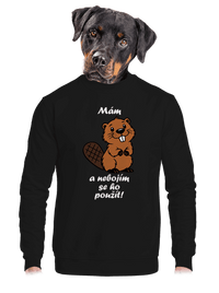 unisex mikina bez kapuce
