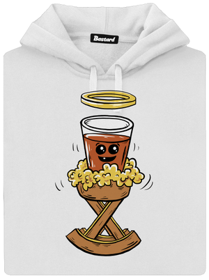 Panáček v jesličkách dámská mikina klokanka White