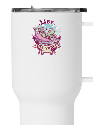 Žáby na vodě termohrnek White