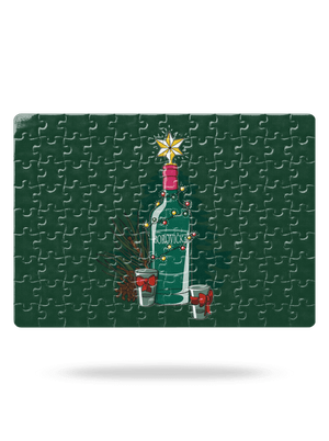 Vánoční borovička puzzle White