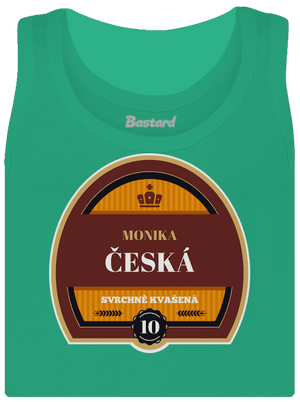 Pivní etiketa dámské tílko klasické Mint Mal