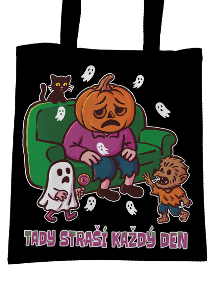 Tady straší každý den taška Black