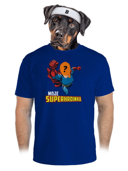 Moje superhrdinka pánské sportovní tričko Royal Blue Mal
