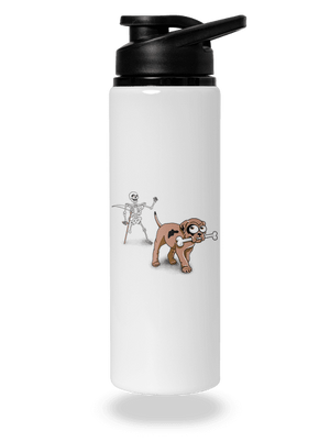 Kostlivec lahev na vodu White