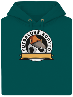 Fotbalové kopyto unisex mikina premium Emerald Green