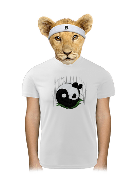 Dvě spící pandy dětské sportovní tričko White