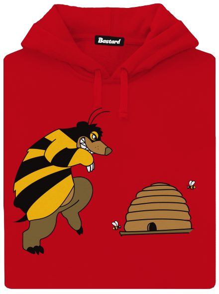 Pan včelka pánská mikina klokanka Red