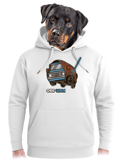 Obi-Van unisex mikina premium Snowwhite