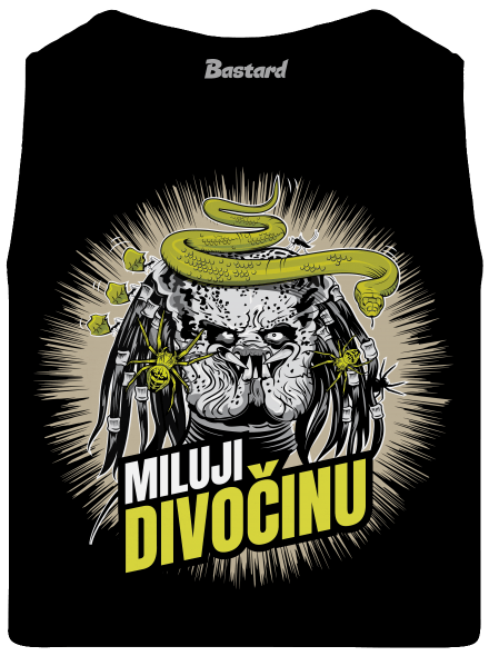 Miluji divočinu pánské tílko Black