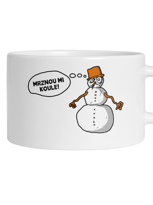 Mrznou mi koule hrnek makronka White