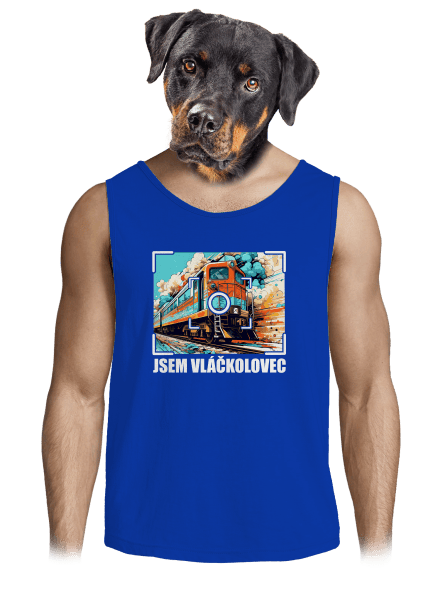 Jsem vláčkolovec pánské tílko Royal Blue